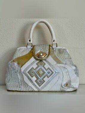 VTG Korean 80s/90s NAS Patchwork Satchel Crossbody Bag